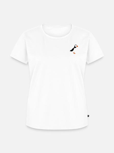 Papageitaucher - Frauen Premium Bio T-Shirt - Weiß