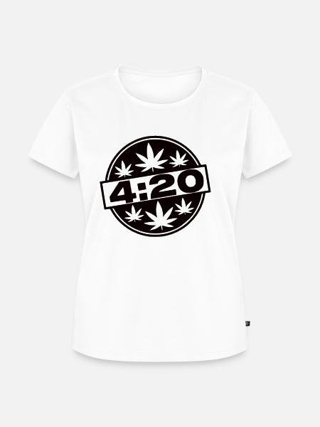 Kiffer Mädchen 420 - Frauen Premium Bio T-Shirt - Weiß