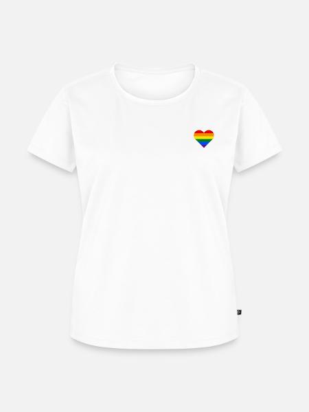 Stolz darauf, LGBT zu sein - Frauen Premium Bio T-Shirt - Weiß