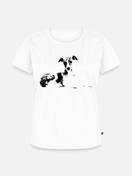 Whippet Puppy - Frauen Premium Bio T-Shirt - Weiß