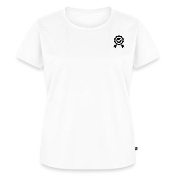 Award Icon Verified Seal Symbol - Women's Premium Organic T-shirt - white - Front - AI Model Female 172 dark (172cm)