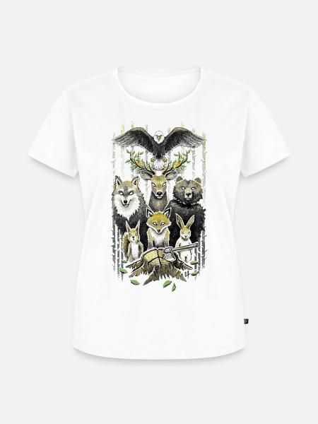 FoRest In Peace - Frauen Premium Bio T-Shirt - Weiß