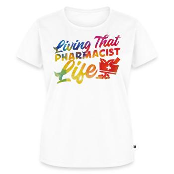 Pharmacy Tech Technician - Frauen Premium Bio T-Shirt - Weiß - Vorne - AI Model Female 172 dark (172cm)