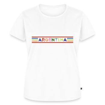 Argentina - T-shirt Premium bio Femme - blanc - Devant - AI Model Female 172 dark (172cm)