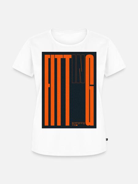 Moderne Textkunst einfügen - Frauen Premium Bio T-Shirt - Weiß