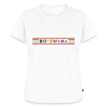 BOTSWANA - Women's Premium Organic T-shirt - white - Front - AI Model Female 172 dark (172cm)