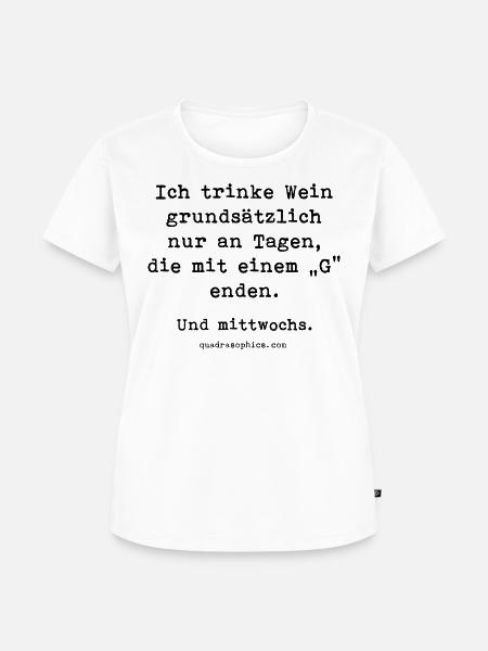 Mit G - Frauen Premium Bio T-Shirt - Weiß