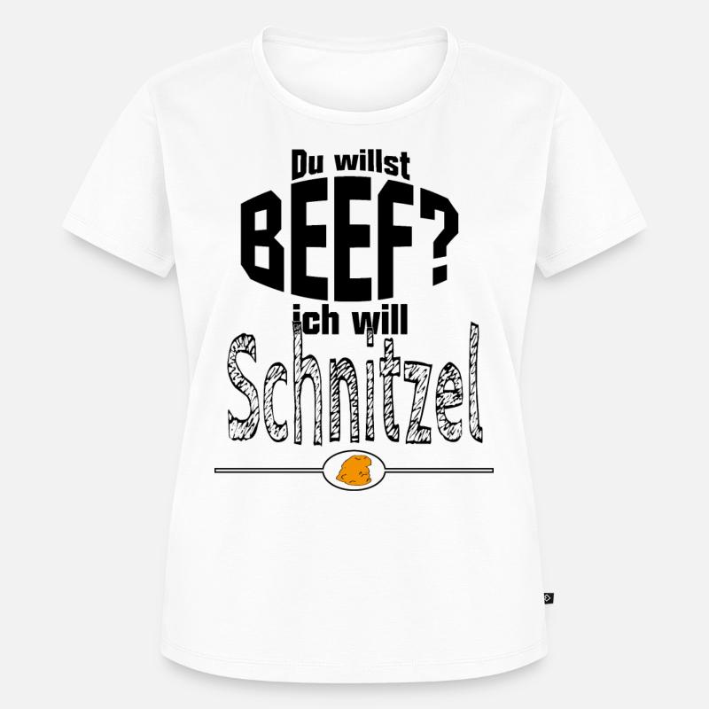 Beef - Frauen Premium Bio T-Shirt - Weiß