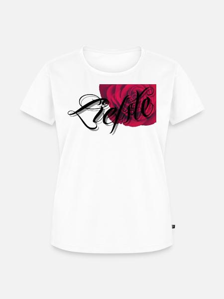 Geliebt - Frauen Premium Bio T-Shirt - Weiß
