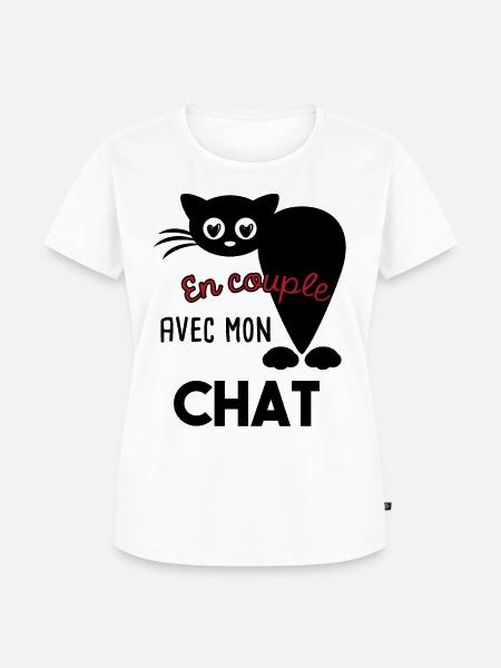 Lustiges Kätzchen - Frauen Premium Bio T-Shirt - Weiß