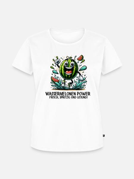Wassermelonen Power - Frauen Premium Bio T-Shirt - Weiß