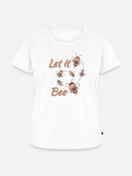 Bienen | Let it Bee - Frauen Premium Bio T-Shirt - Weiß
