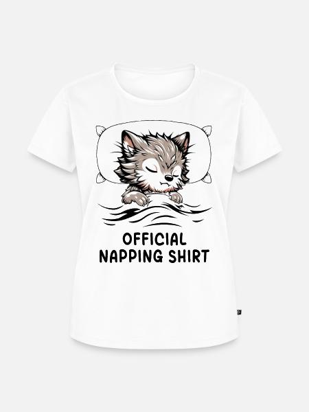 Werewolf Official Napping Shirt - Frauen Premium Bio T-Shirt - Weiß