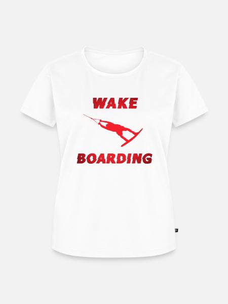 Wakeboard Wakeboarding Wake wakeboarder - Frauen Premium Bio T-Shirt - Weiß
