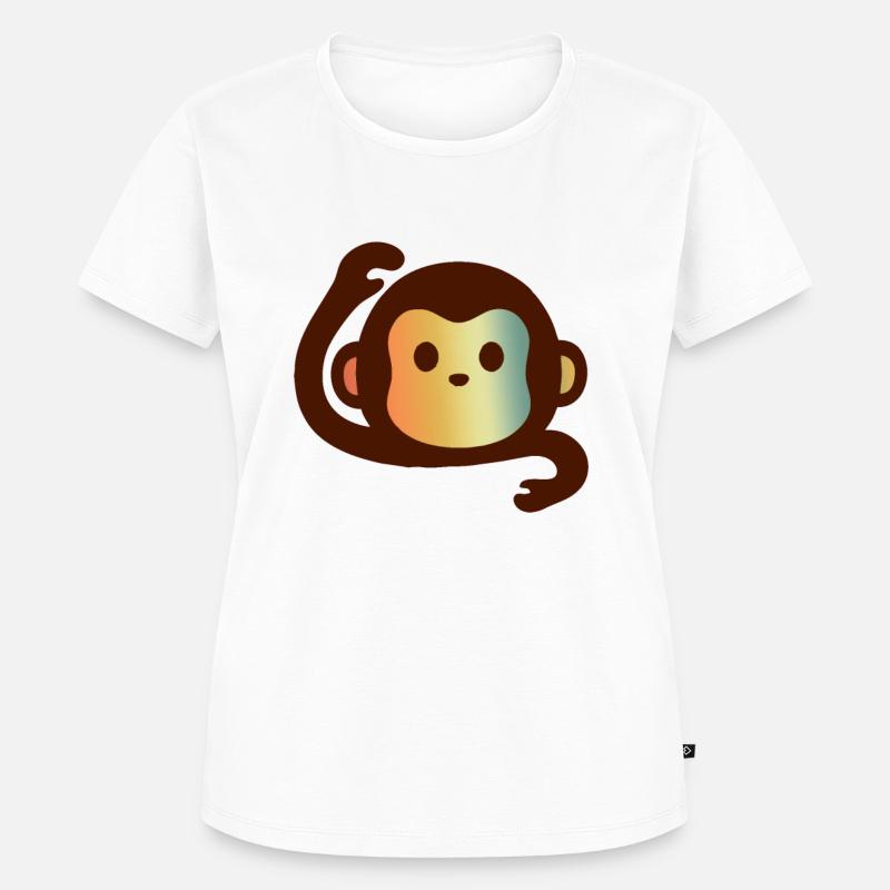 MONKEY MONKEY MONKEY MONKEY - Frauen Premium Bio T-Shirt - Weiß