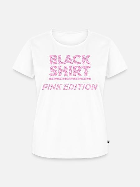 Black Shirt Pink Edition - Frauen Premium Bio T-Shirt - Weiß