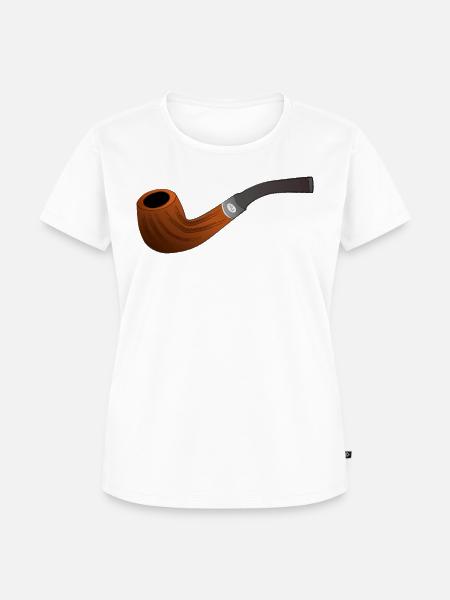 Pfeife Tabak - Frauen Premium Bio T-Shirt - Weiß
