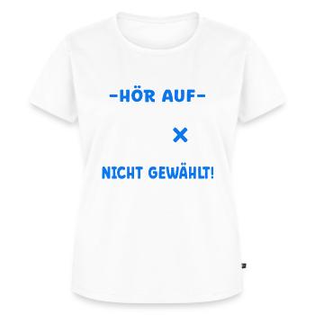 Bundestagswahl - ich habe sie nicht gewählt - Frauen Premium Bio T-Shirt - Weiß - Vorne - AI Model Female 172 dark (172cm)