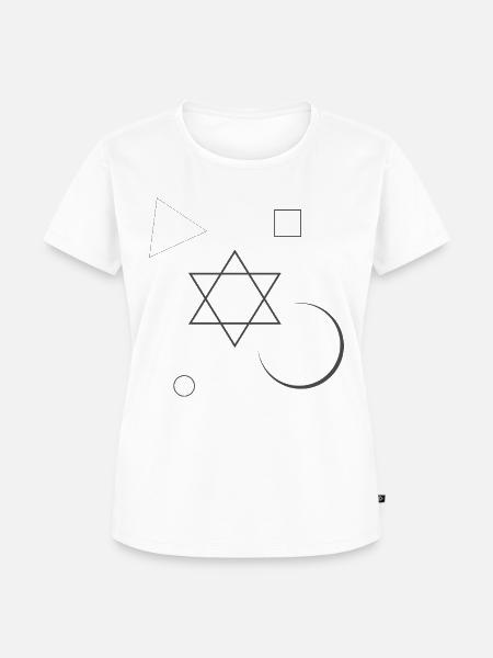 Alchemie Zeichen - Frauen Premium Bio T-Shirt - Weiß