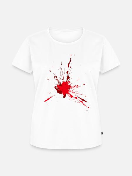 Blutspritzer - Frauen Premium Bio T-Shirt - Weiß