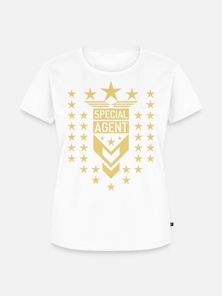 107 Special Agent Star - Frauen Premium Bio T-Shirt - Weiß