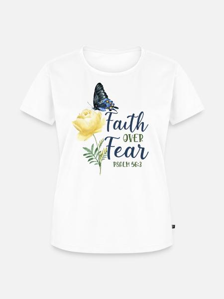 Christian Bible Verse Quote - Frauen Premium Bio T-Shirt - Weiß