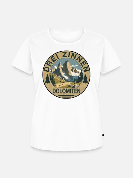 Drei Zinnen rund - Frauen Premium Bio T-Shirt - 