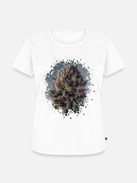 Cannabis Splash - Frauen Premium Bio T-Shirt - Weiß