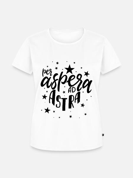 Per Aspera Ad Astra - Frauen Premium Bio T-Shirt - Weiß
