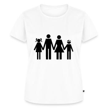 Family - Frauen Premium Bio T-Shirt - Weiß - Vorne - AI Model Female 172 dark (172cm)