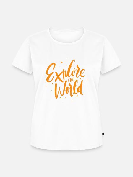Welt - Frauen Premium Bio T-Shirt - Weiß