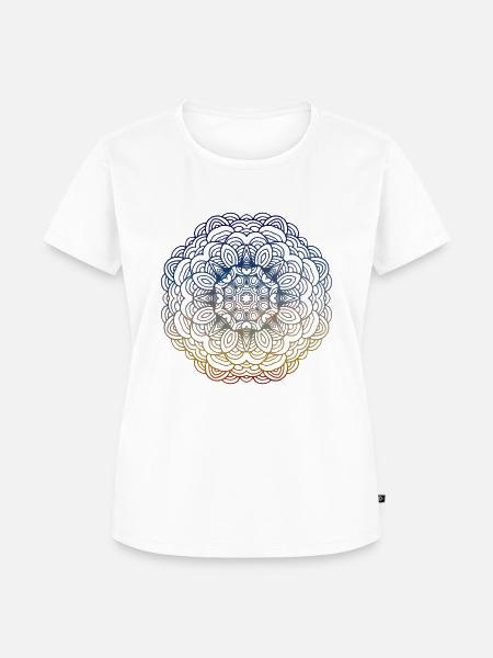 Mandala - Frauen Premium Bio T-Shirt - Weiß