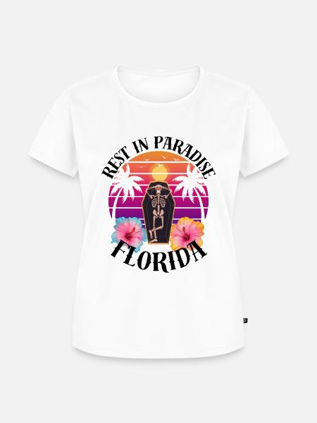 Florida RIP Sarkasmus - Frauen Premium Bio T-Shirt - Weiß