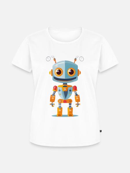 Roboter - Frauen Premium Bio T-Shirt - Weiß
