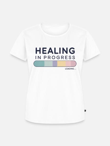Healing In Progress - Frauen Premium Bio T-Shirt - Weiß