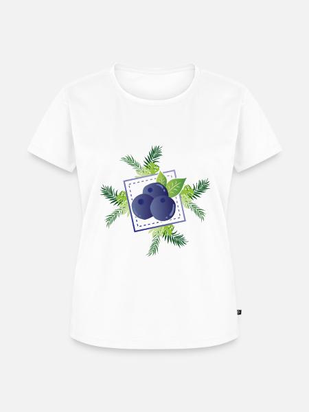 Blaubeeren - Frauen Premium Bio T-Shirt - Weiß