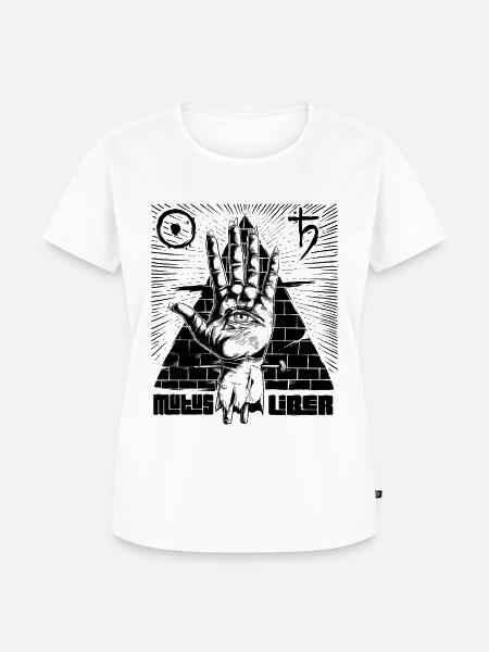 Alchemy Hand B - Frauen Premium Bio T-Shirt - Weiß
