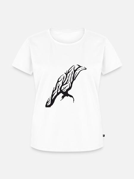 schwarzer Rabe - Frauen Premium Bio T-Shirt - Weiß
