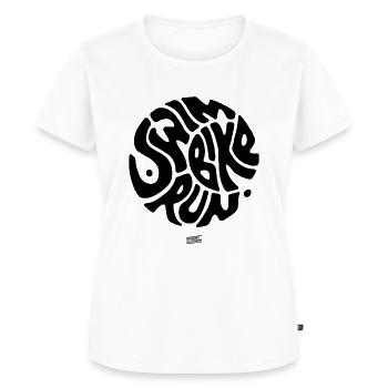 Cycle of Life Triathlon - Frauen Premium Bio T-Shirt - Weiß - Vorne - AI Model Female 172 dark (172cm)