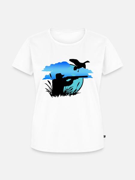 to hunt night - Frauen Premium Bio T-Shirt - Weiß