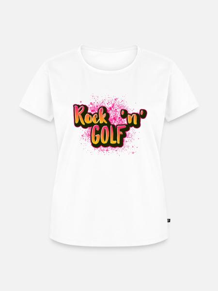 Rock n Golf - Frauen Premium Bio T-Shirt - Weiß