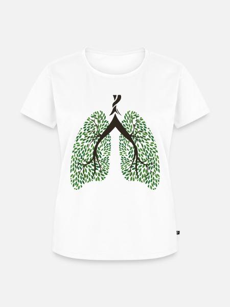 Healthy Lung - Frauen Premium Bio T-Shirt - Weiß