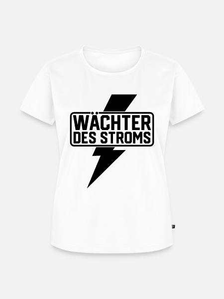 Wächter des Stroms - Frauen Premium Bio T-Shirt - Weiß