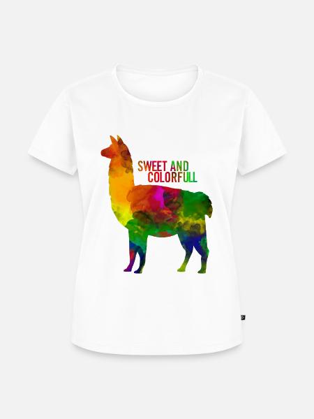 Alpaka - Frauen Premium Bio T-Shirt - Weiß