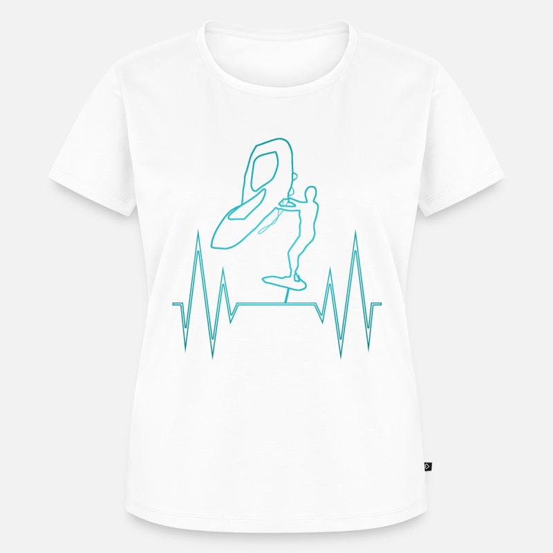 Wing Foiling Wing Surf ECG Hydrofoiling - Women's Premium Organic T-shirt - white