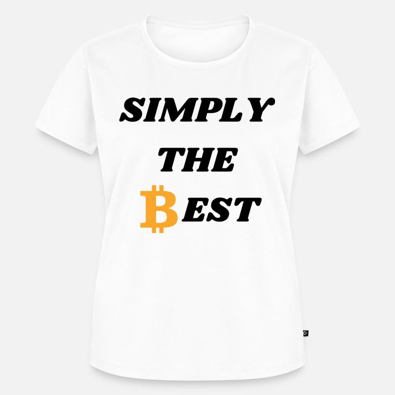 Tout simplement le meilleur, c’est Bitcoin - T-shirt Premium bio Femme - blanc