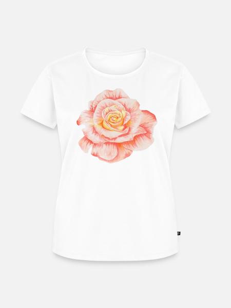 FLOWER - Frauen Premium Bio T-Shirt - Weiß