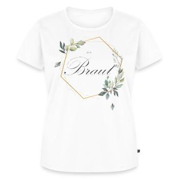 Die Braut - Boho Hochzeit JGA Heirat - Frauen Premium Bio T-Shirt - Weiß - Vorne - AI Model Female 172 dark (172cm)