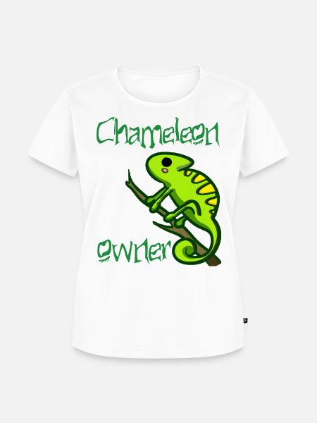 chameleon owner - Frauen Premium Bio T-Shirt - Weiß