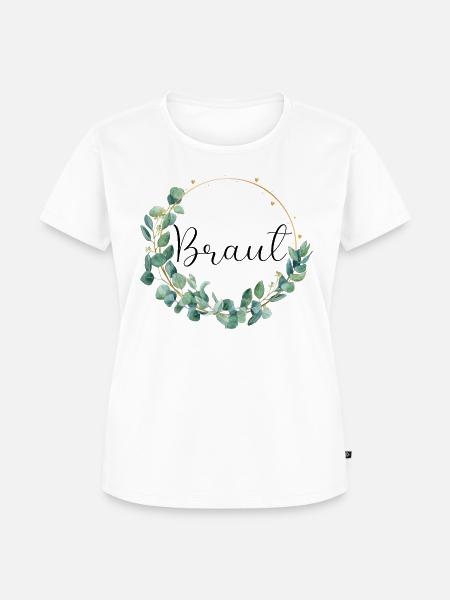 Eukalyptus Hochzeit - Braut - 1 - Frauen Premium Bio T-Shirt - Weiß
